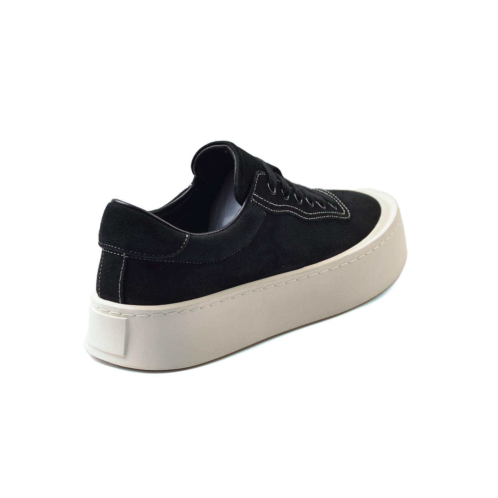 British Style Yuppie Platform Sneakers Men F7311A Black - 2