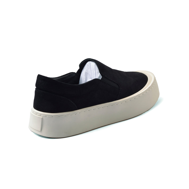 British Style Yuppie Platform Sneakers Men M752 Black - 2