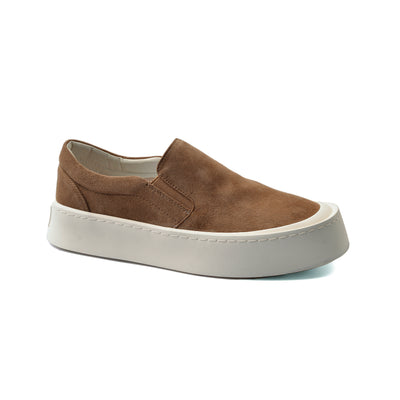 British Style Yuppie Platform Sneakers Men M752 Brown