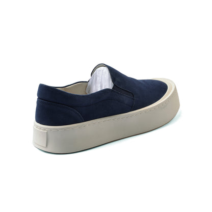 British Style Yuppie Platform Sneakers Men M752 Navy