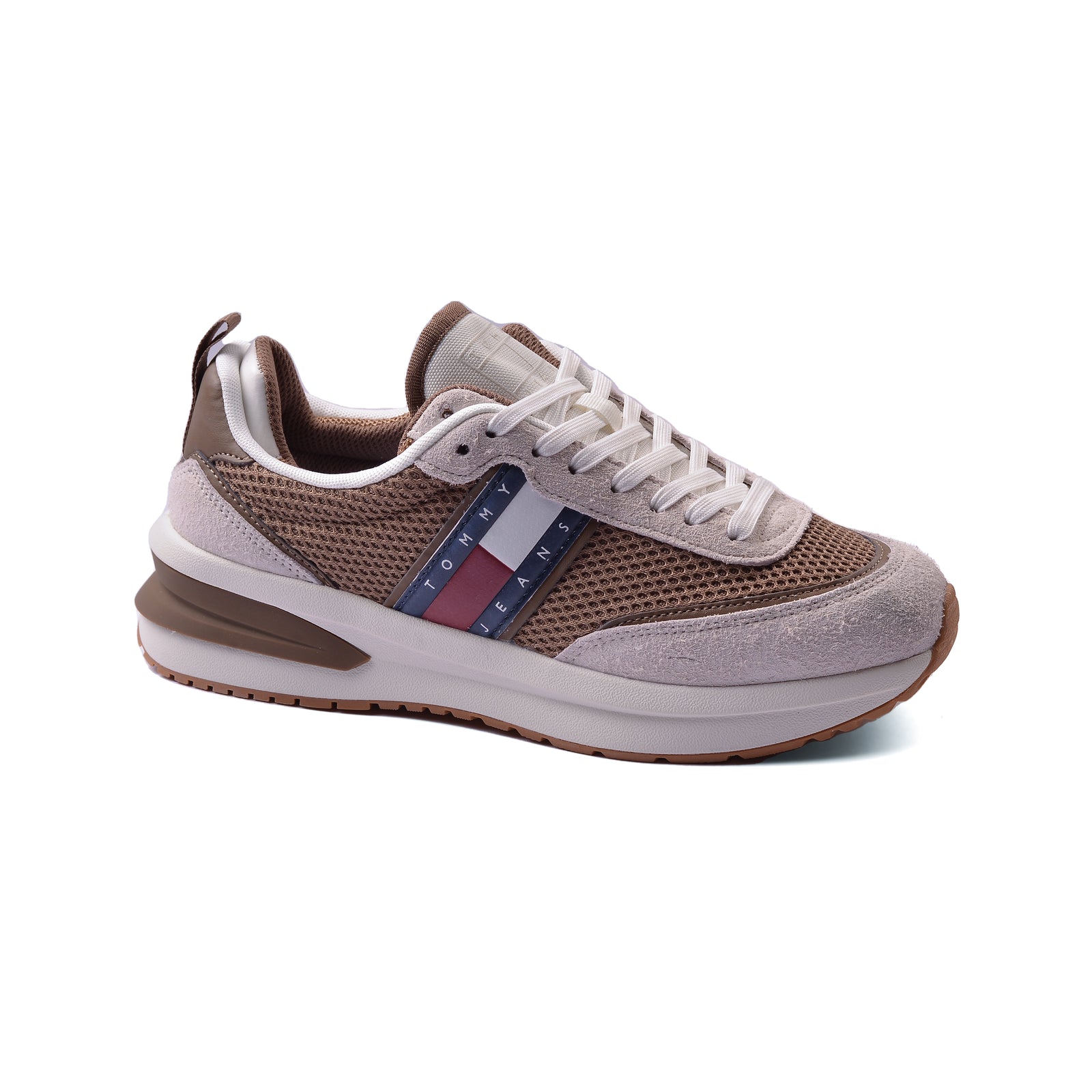 Tenis Tommy Hilfiger Chunky Sole Runner Sneakers Man MO1323 Brown - 1