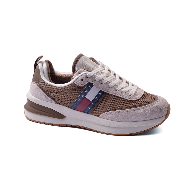 Tenis Tommy Hilfiger Chunky Sole Runner Sneakers Man MO1323 Brown - 1