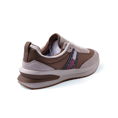 Tenis Tommy Hilfiger Chunky Sole Runner Sneakers Man MO1323 Brown