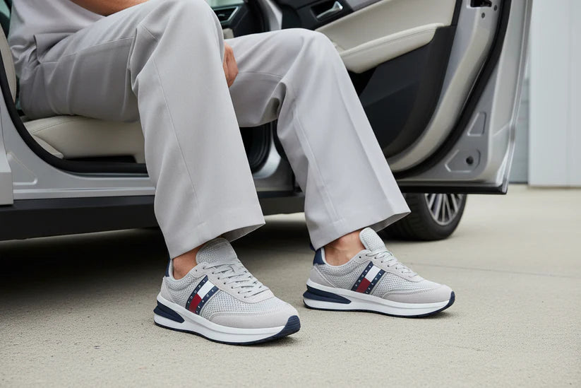 Tenis Tommy Hilfiger Chunky Sole Runner Sneakers Man MO1323 Gray