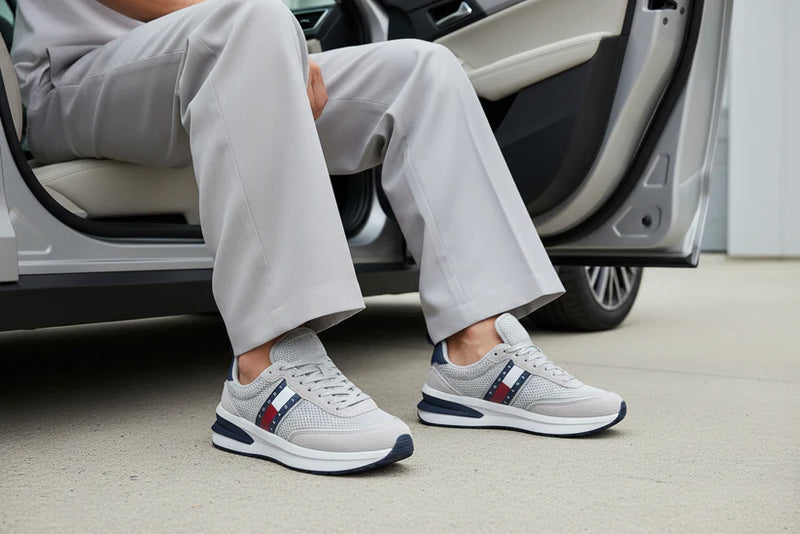 Tenis Tommy Hilfiger Chunky Sole Runner Sneakers Man MO1323 Gray - 4