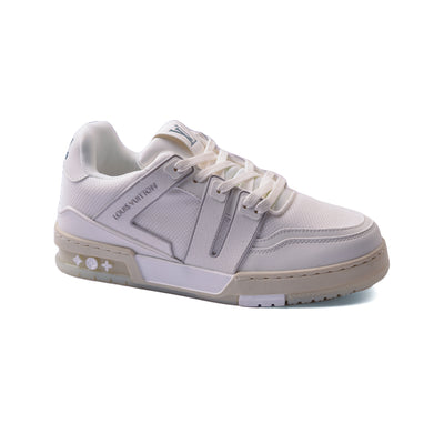 Louis Vuitton Trainer Monogram Denim Sneakers Man MD0128 White