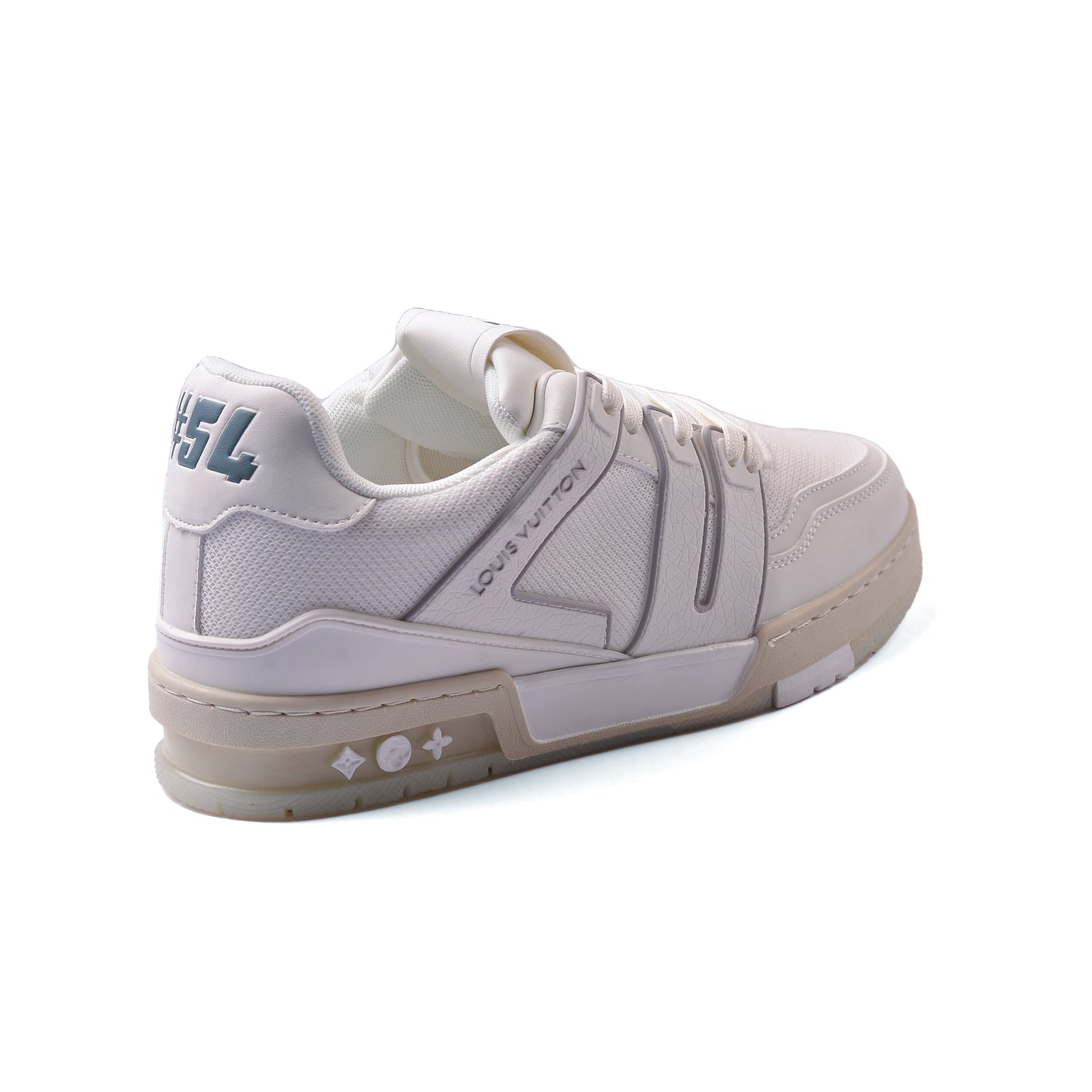 Louis Vuitton Trainer Monogram Denim Sneakers Man MD0128 White