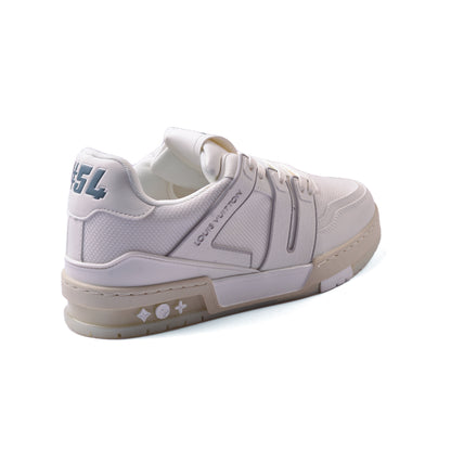 Louis Vuitton Trainer Monogram Denim Sneakers Man MD0128 White