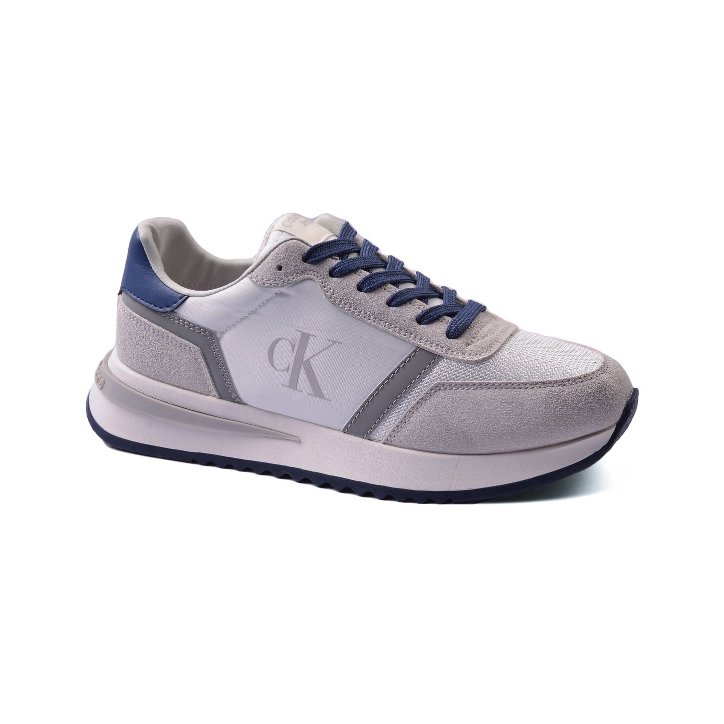 Calvin Klein Picio Monogram Sneakers Man CK654 White&Navy