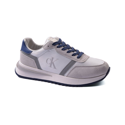 Calvin Klein Picio Monogram Sneakers Man CK654 White&Navy