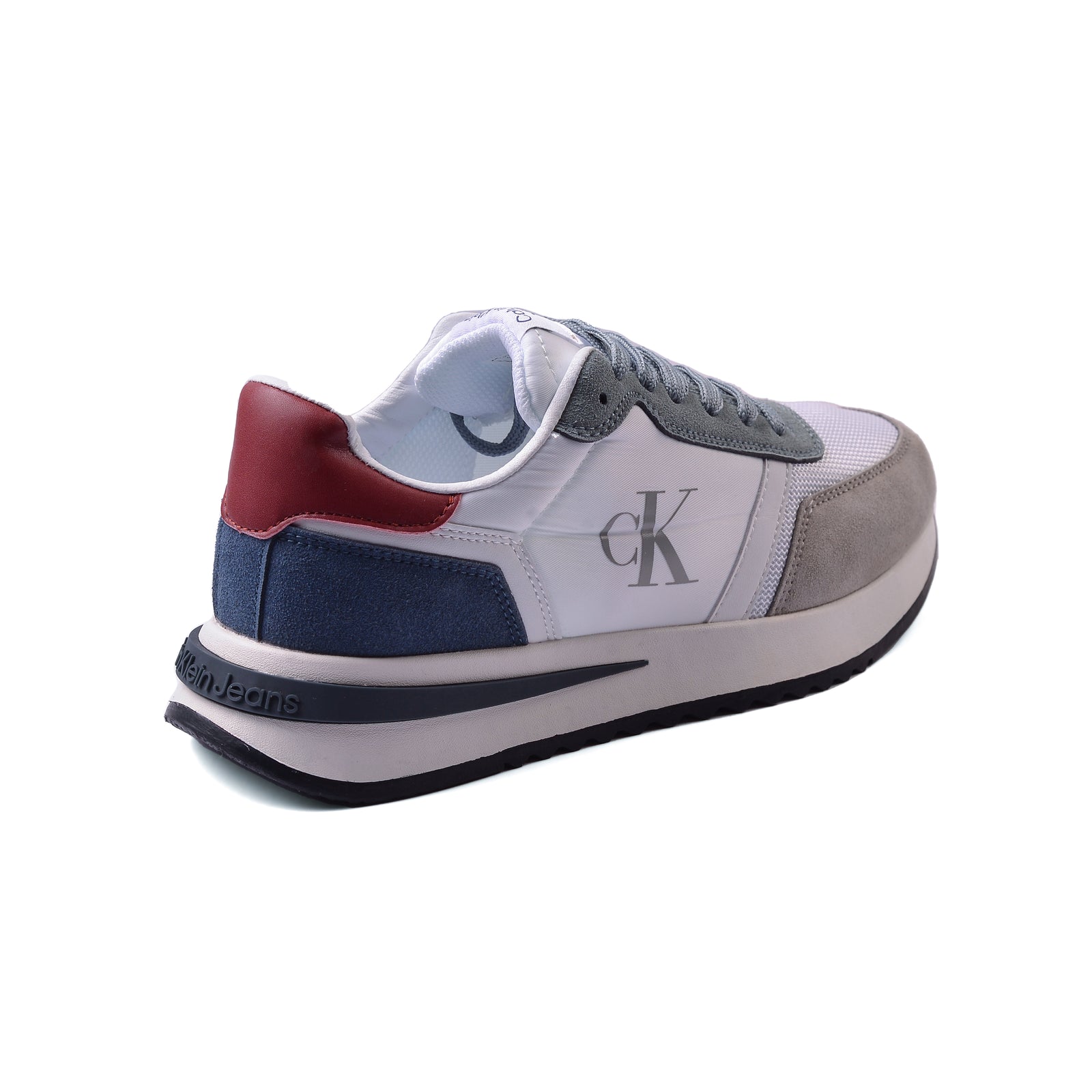 Calvin Klein Picio Monogram Sneakers Man CK654 White&Red - 2