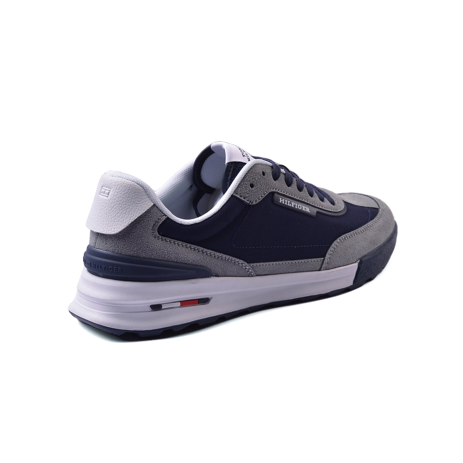 Tommy Hilfiger Mixed Media Runner Sneakers Man M05425 Navy&Gray - 2