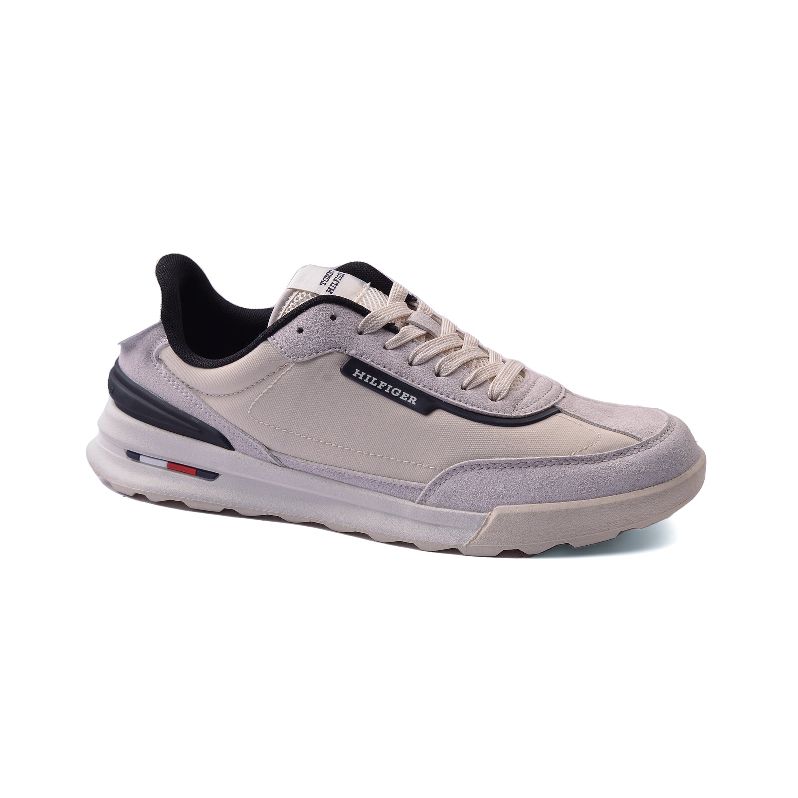 Tommy Hilfiger Mixed Media Runner Sneakers Man M05425 Beige - 1