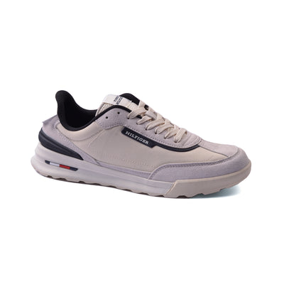 Tommy Hilfiger Mixed Media Runner Sneakers Man M05425 Beige