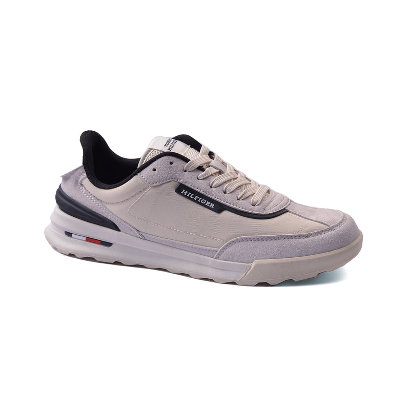 Tommy Hilfiger Mixed Media Runner Sneakers Man M05425 Beige - 1