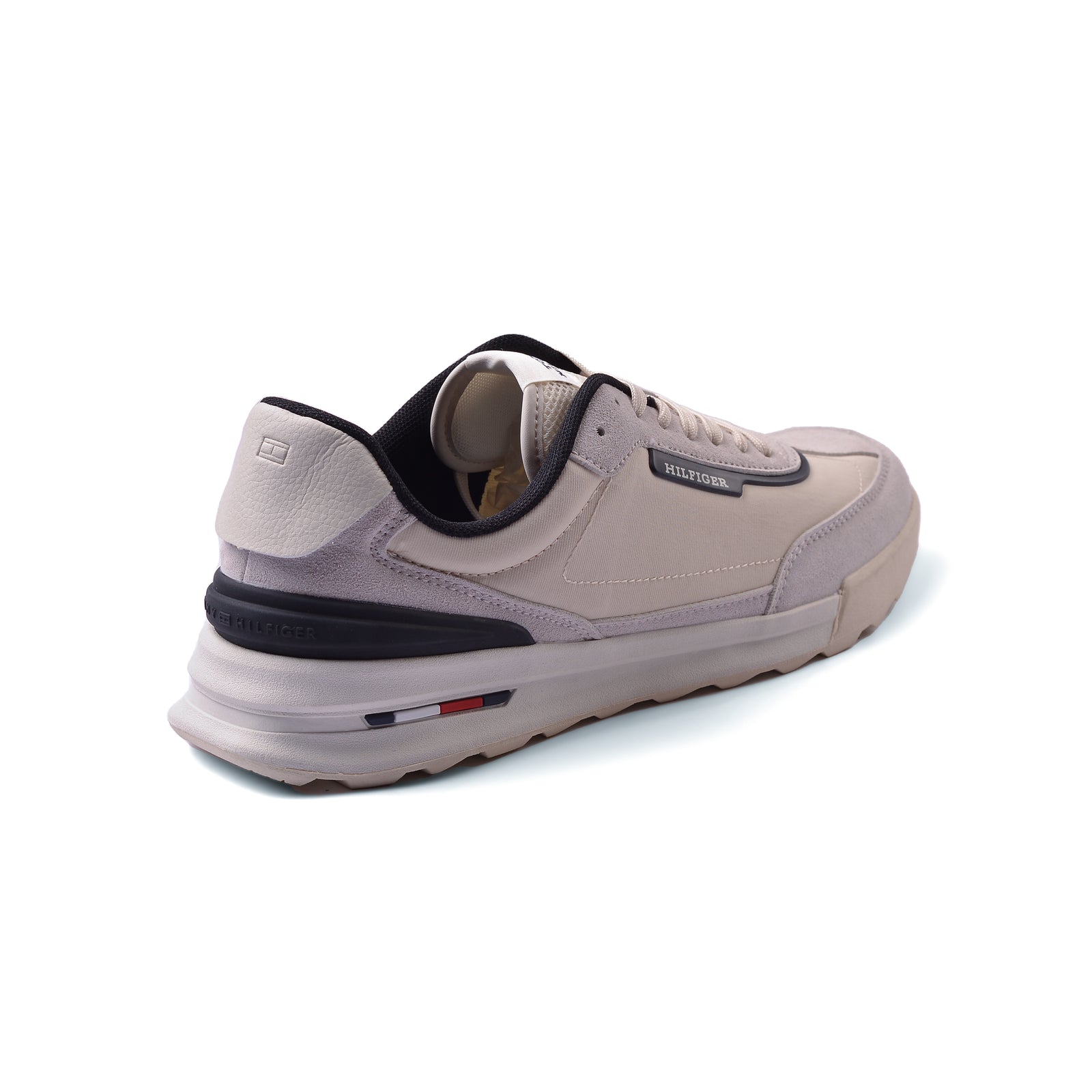 Tommy Hilfiger Mixed Media Runner Sneakers Man M05425 Beige - 2