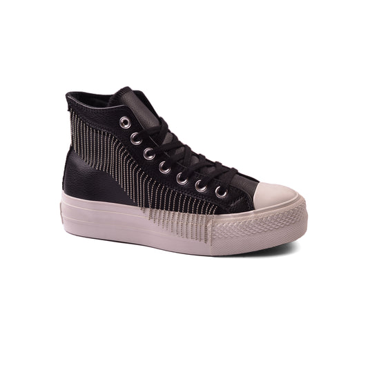 Converse Chuck Taylor All Star Platform Western Glam Half Woman A15473C Black