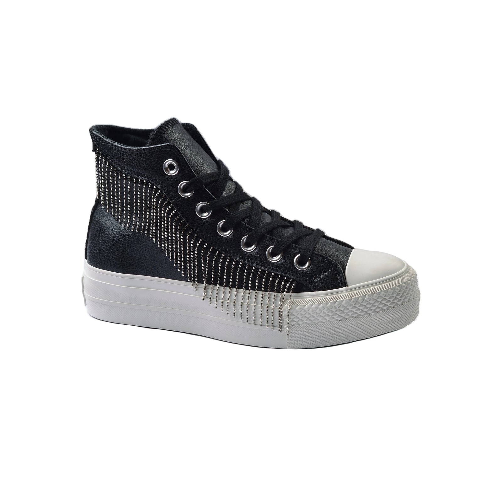 Converse Chuck Taylor All Star Platform Western Glam Half Woman A15473C Black - 1