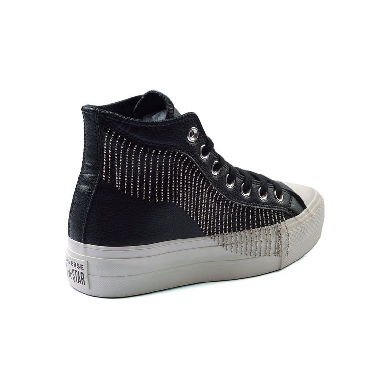 Converse Chuck Taylor All Star Platform Western Glam Half Woman A15473C Black - 2