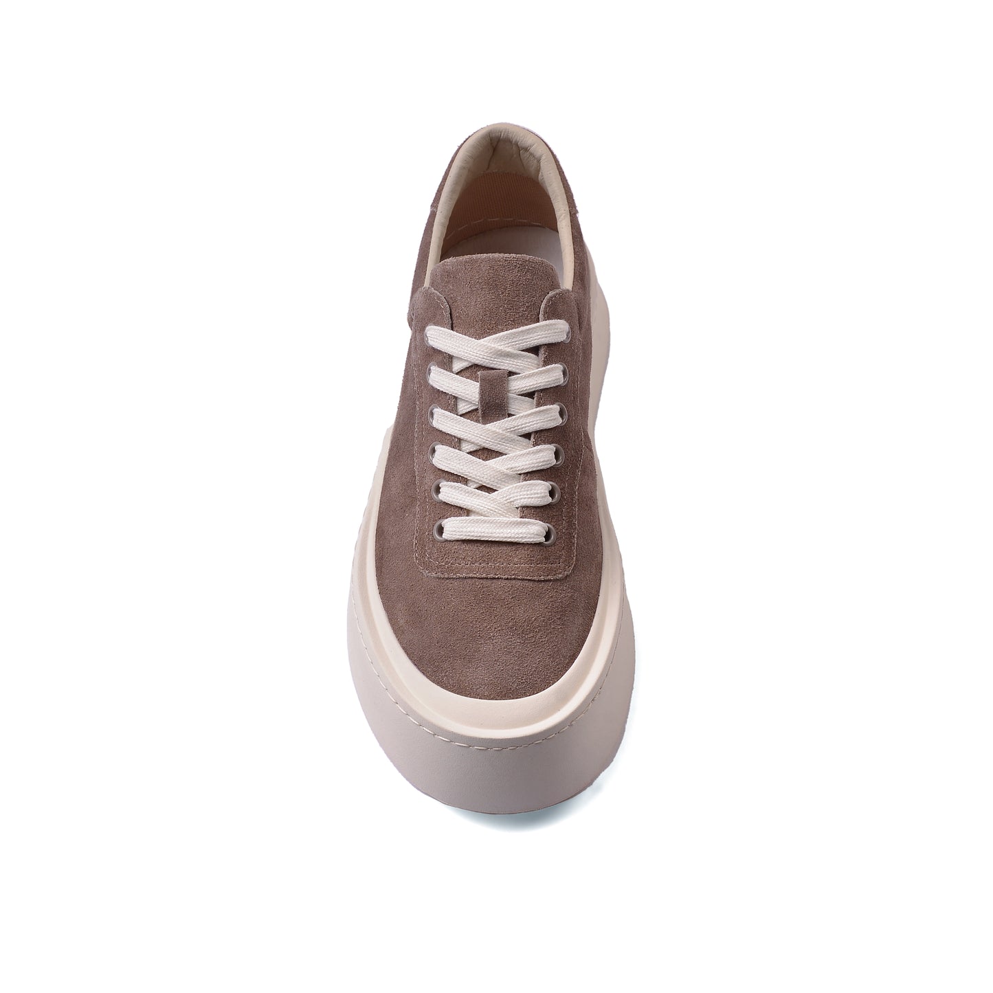 British Style Yuppie Platform Sneakers Men F7311A Khaki