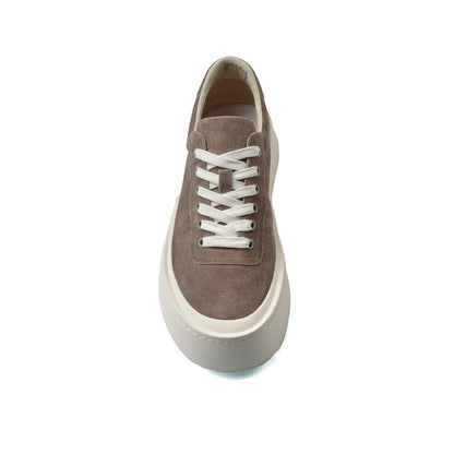 British Style Yuppie Platform Sneakers Men F7311A Khaki