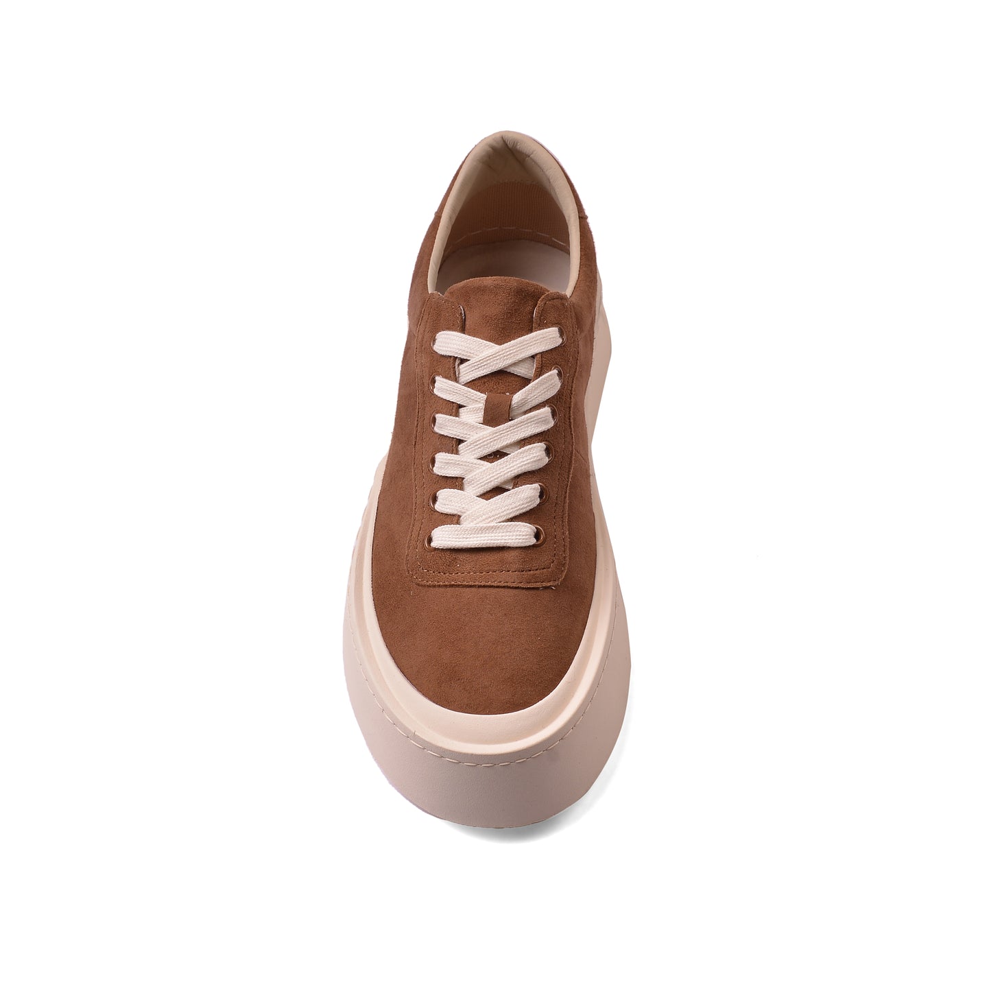 British Style Yuppie Platform Sneakers Men F7311A Brown