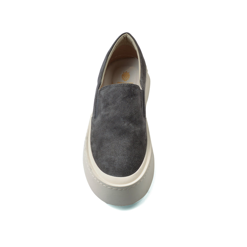 British Style Yuppie Platform Sneakers Men M752 Gray - 3