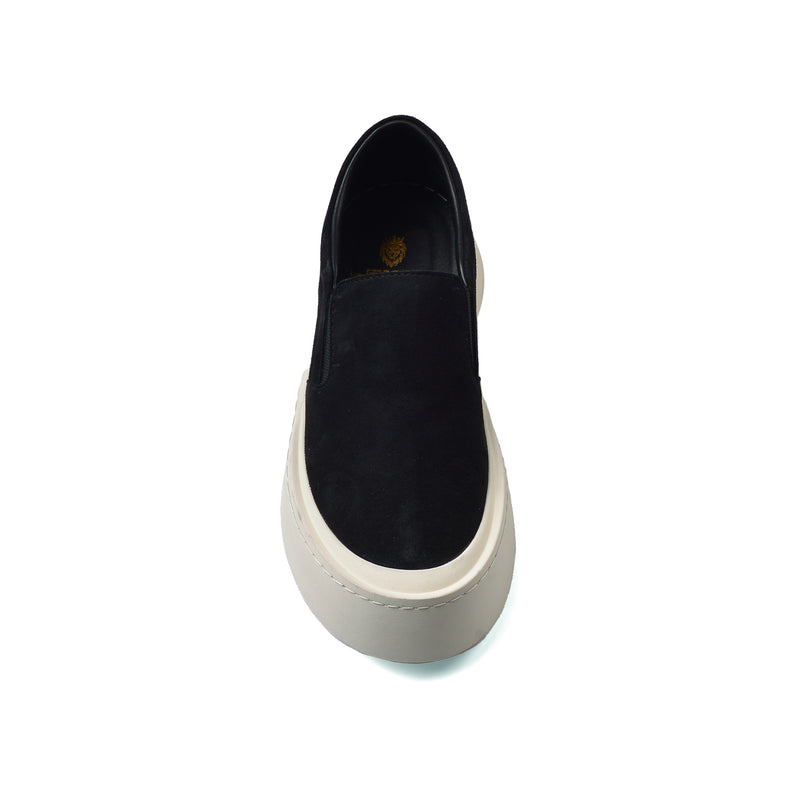British Style Yuppie Platform Sneakers Men M752 Black - 3