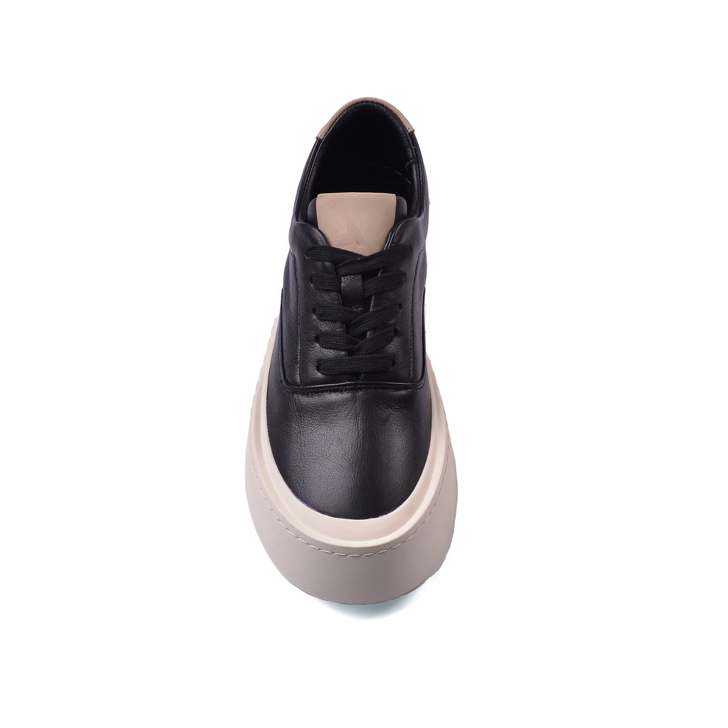 British Style Yuppie Platform Sneakers Men F7512 Black