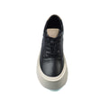 British Style Yuppie Platform Sneakers Men F7512 Black - 3