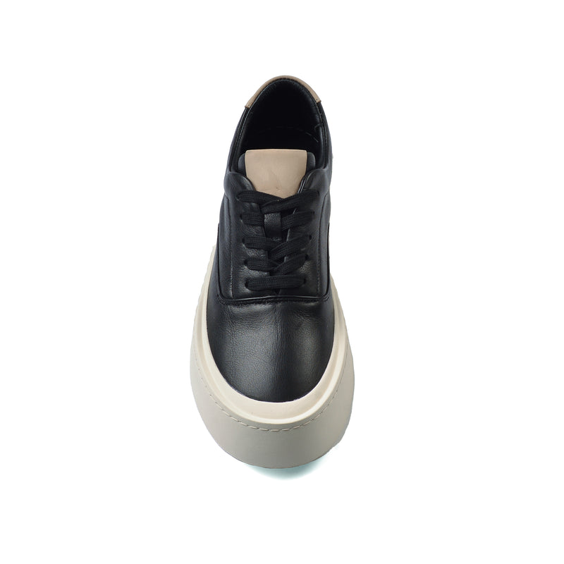British Style Yuppie Platform Sneakers Men F7512 Black - 3