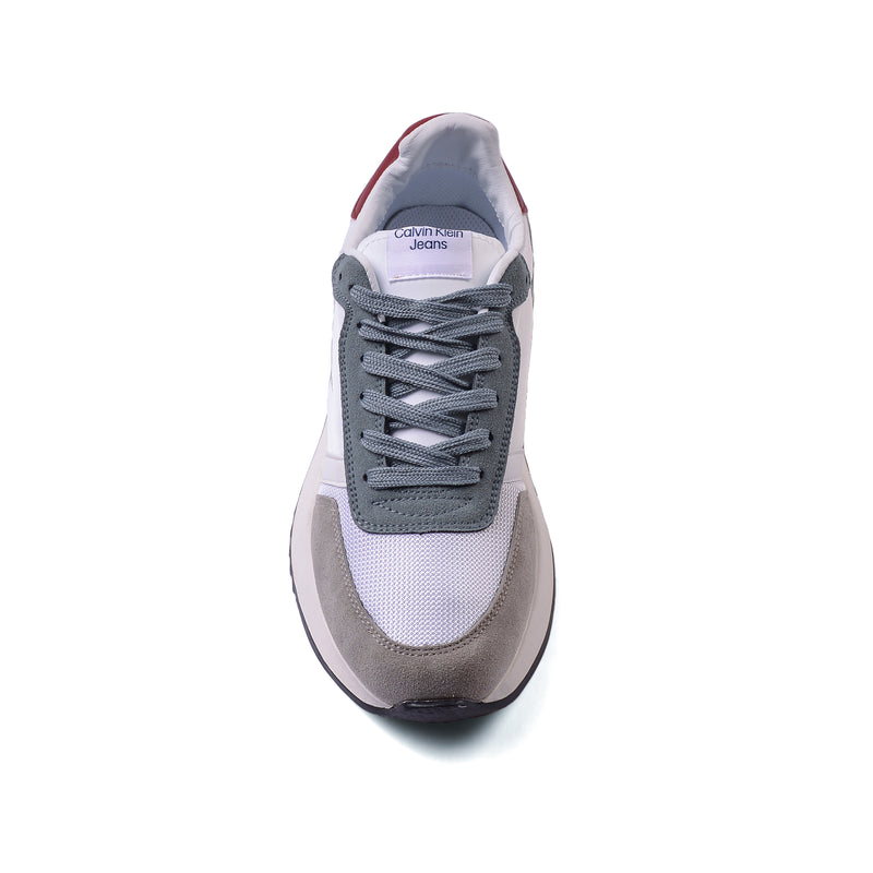 Calvin Klein Picio Monogram Sneakers Man CK654 White&Red - 3