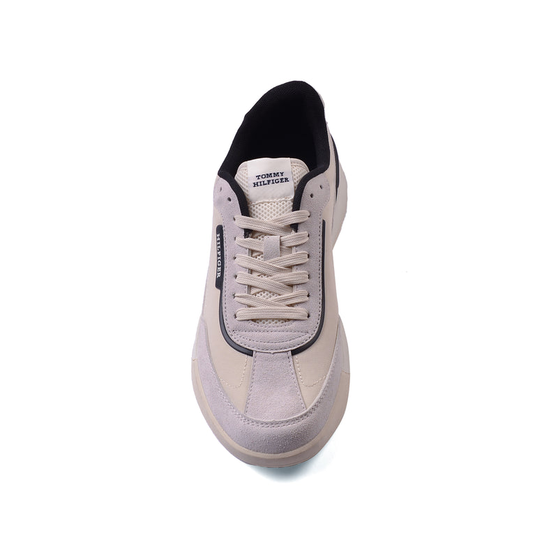 Tommy Hilfiger Mixed Media Runner Sneakers Man M05425 Beige - 3