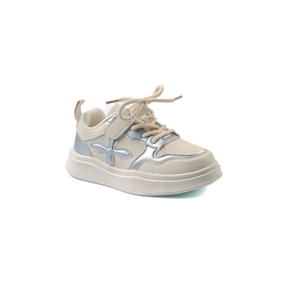 Sneakers Kids Running Comfortable Non Slip Durable lightweight 395-S-B Silver