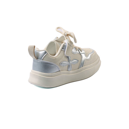 Sneakers Kids Running Comfortable Non Slip Durable lightweight 395-S-B Silver