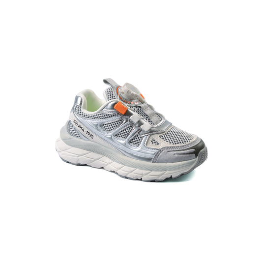 Sneakers Kids Running Comfortable Non Slip Durable lightweight 10175 Silver
