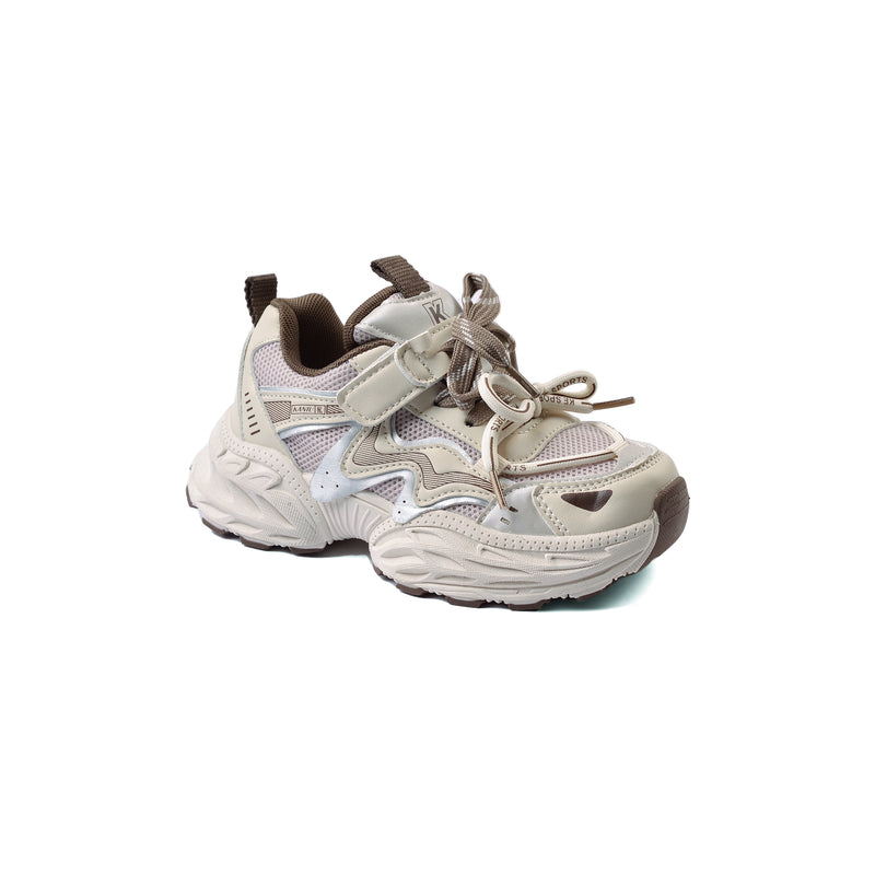 Sneakers Kids Running Comfortable Non Slip Durable lightweight 6751-S-B Beige - 1