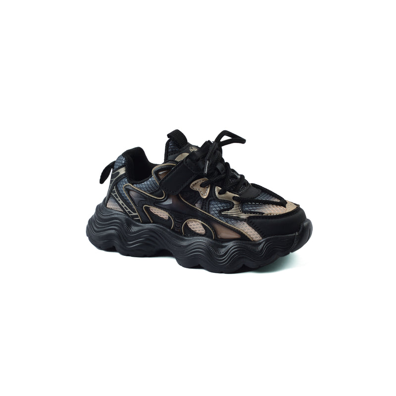 Sneakers Kids Running Comfortable Non Slip Durable lightweight 5522S Black - 1