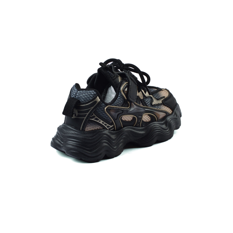 Sneakers Kids Running Comfortable Non Slip Durable lightweight 5522S Black - 2
