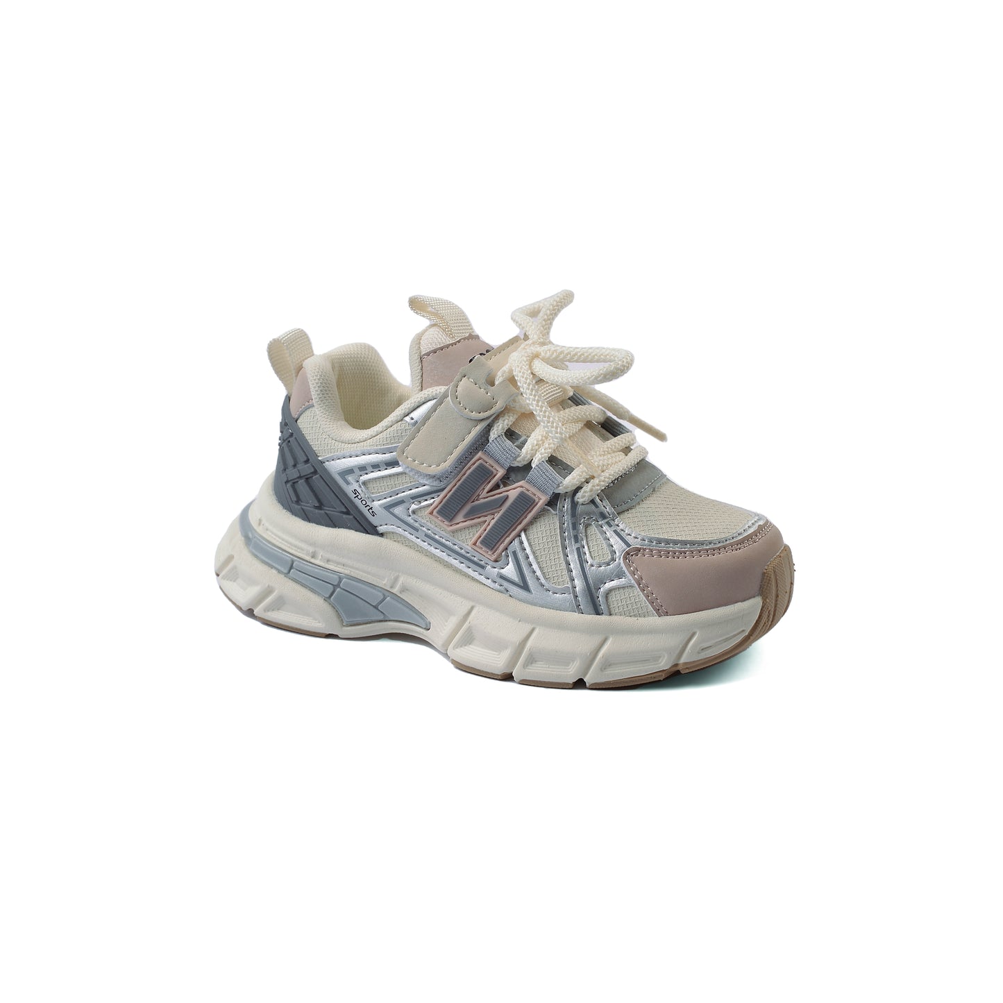 Sneakers Kids Running Comfortable Non Slip Durable lightweight 3325S Beige