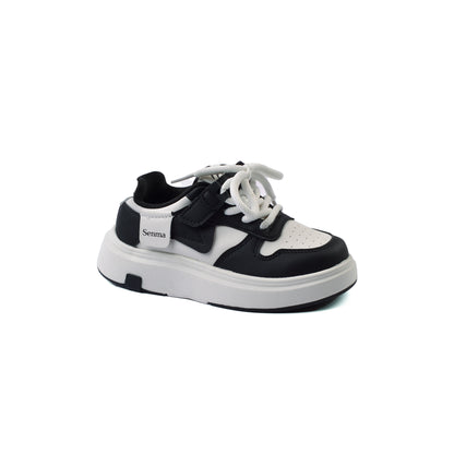 Sneakers Kids Running Comfortable Non Slip Durable lightweight 10153 White&Black