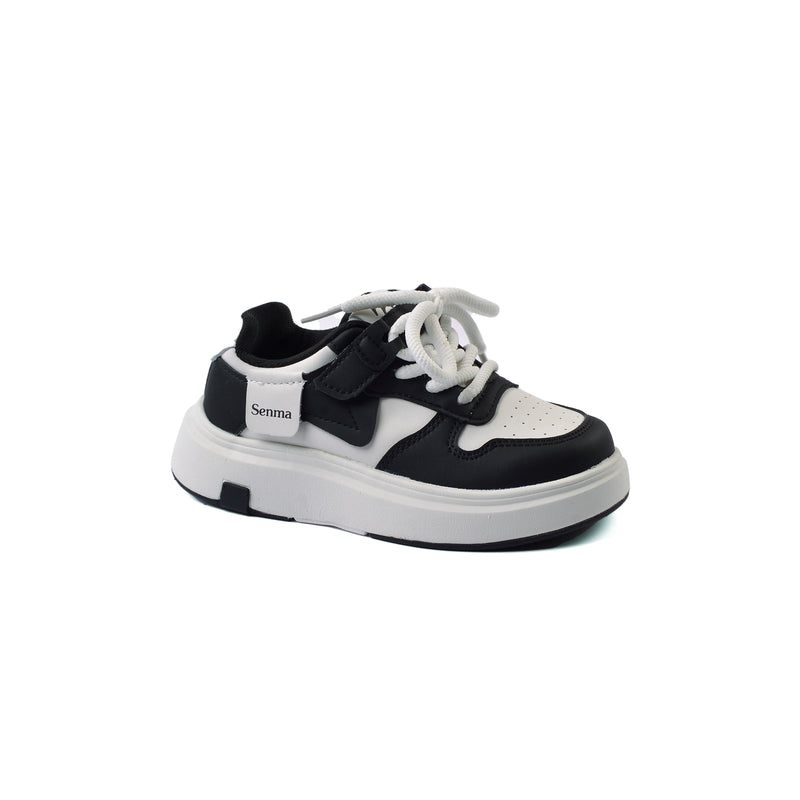 Sneakers Kids Running Comfortable Non Slip Durable lightweight 10153 White&Black - 1
