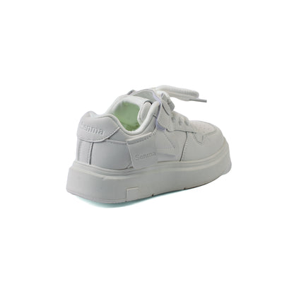 Sneakers Kids Running Comfortable Non Slip Durable lightweight 10153 White