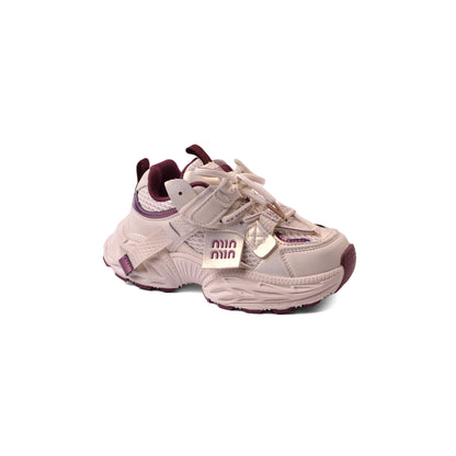 Sneakers Kids Running Comfortable Non Slip Durable lightweight 333 White&Perple