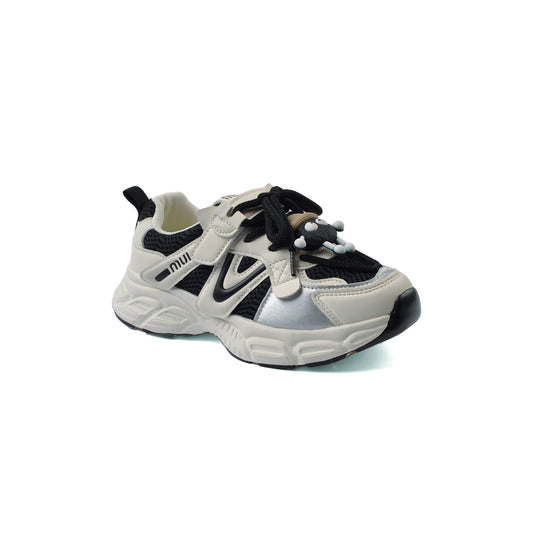 Sneakers Kids Running Comfortable Non Slip Durable lightweight 2509B Black