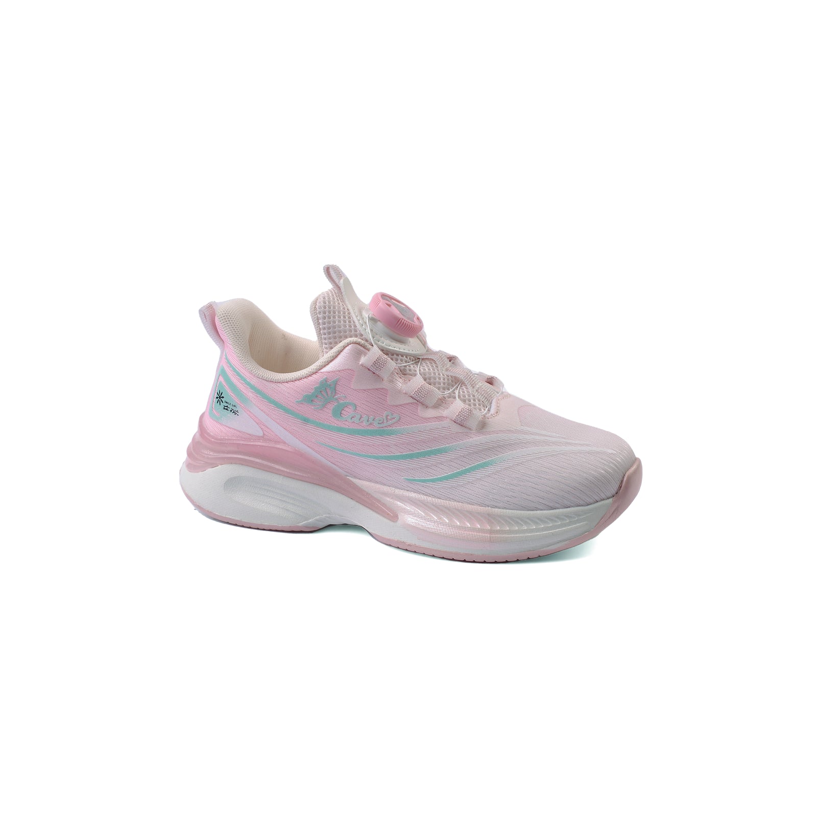 Girls' Breathable Mesh Sneakers lightweight Eva Sole 6019B Pink - 1