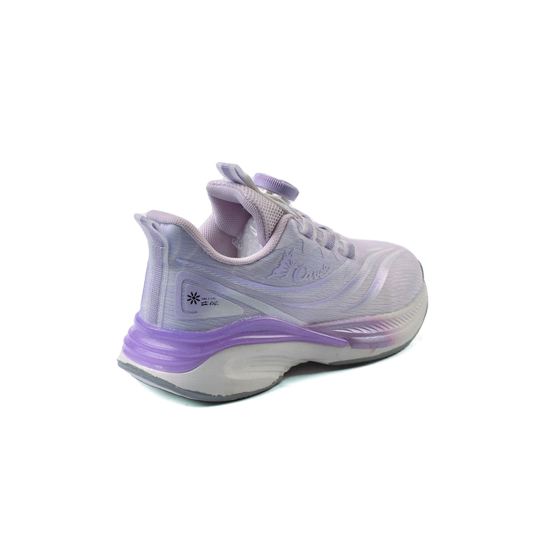 Girls' Breathable Mesh Sneakers lightweight Eva Sole 6019B Purple - 2
