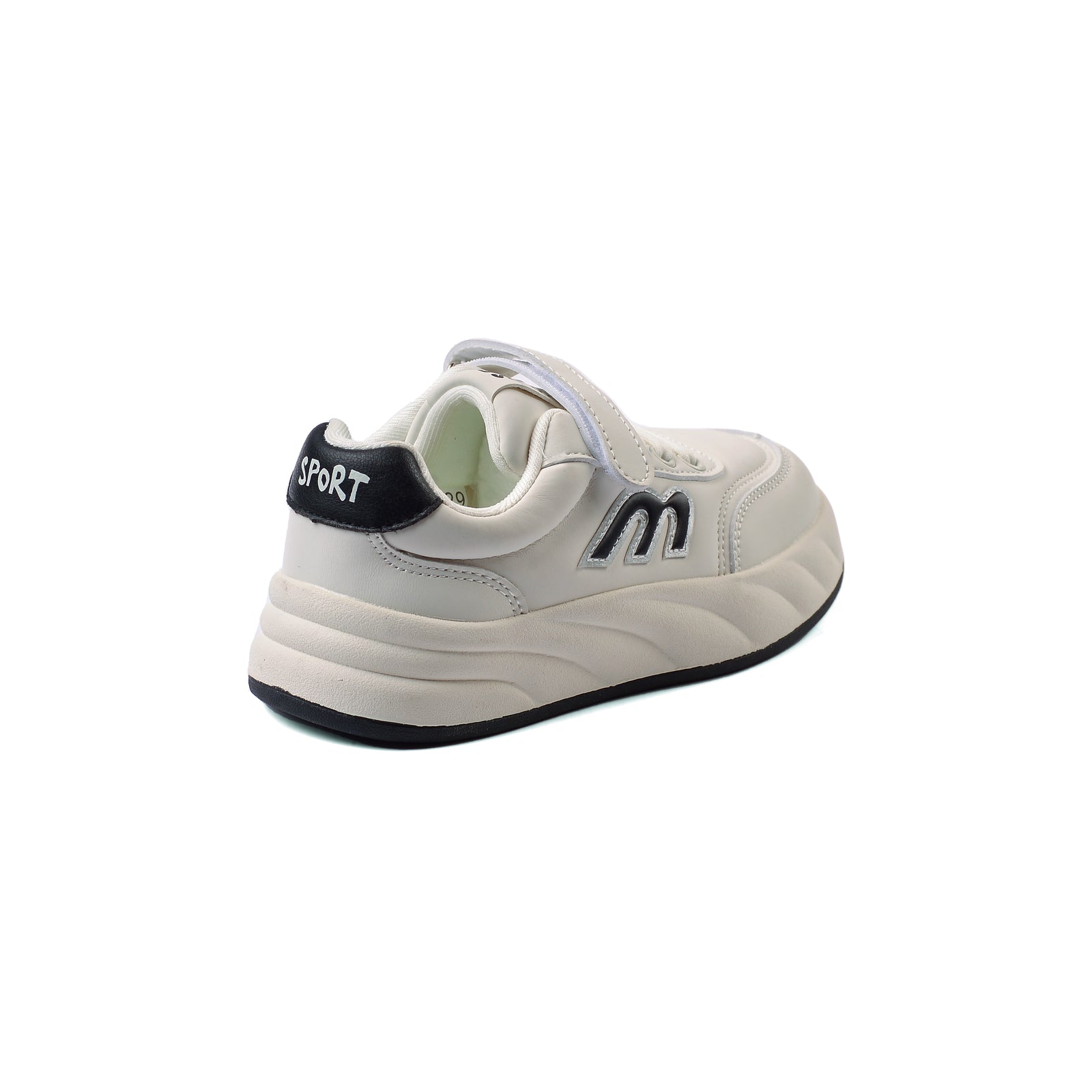 Sneakers Kids Running Comfortable Non Slip Durable lightweight 2537-S-B White&Black - 2