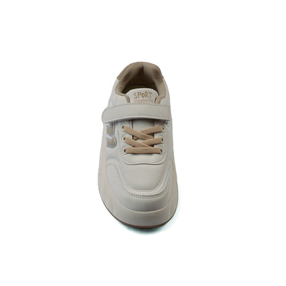 Sneakers Kids Running Comfortable Non Slip Durable lightweight 2537-S-B White&Beige