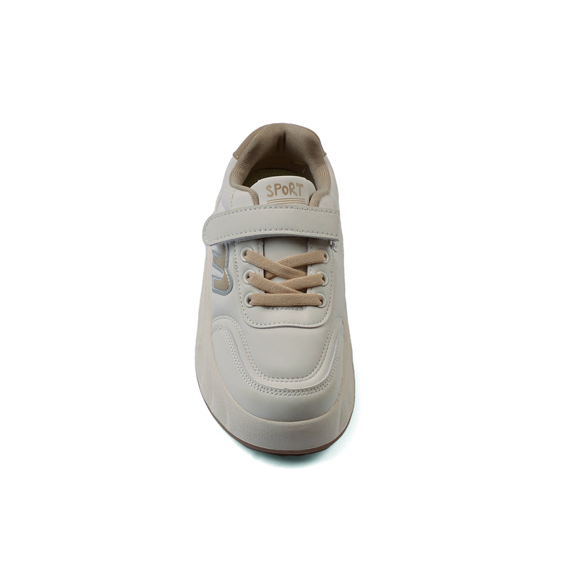 Sneakers Kids Running Comfortable Non Slip Durable lightweight 2537-S-B White&Beige - 3